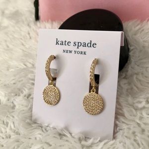 Kate Spade Pavé Crystal Disc Drop Earrings